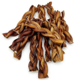 Munchie Bones Bundle of low odour braided bully sticks – long-lasting chew treats for dogs