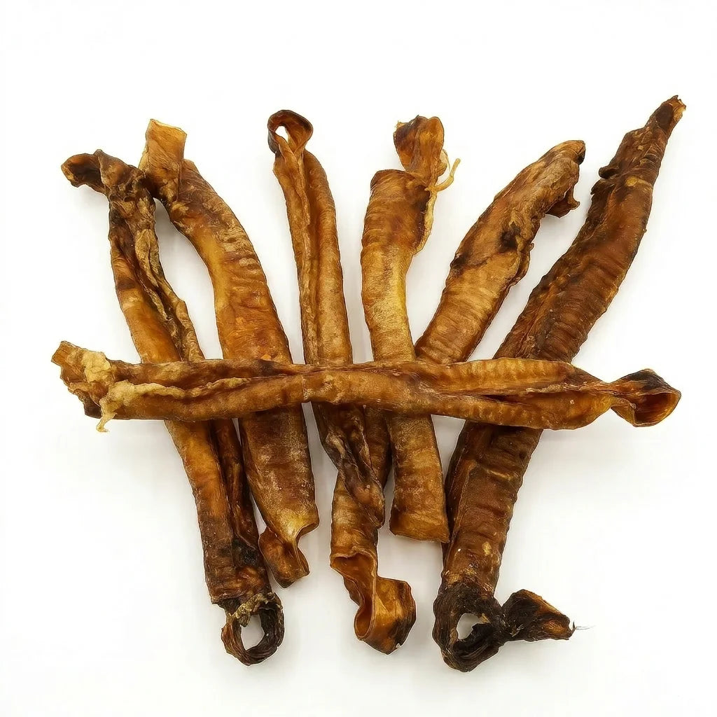 Multiple lamb tracheas - natural texture – single-ingredient dog chews