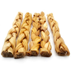 Munchie Bones Braided Natural Beef Collagen chews for large dogs