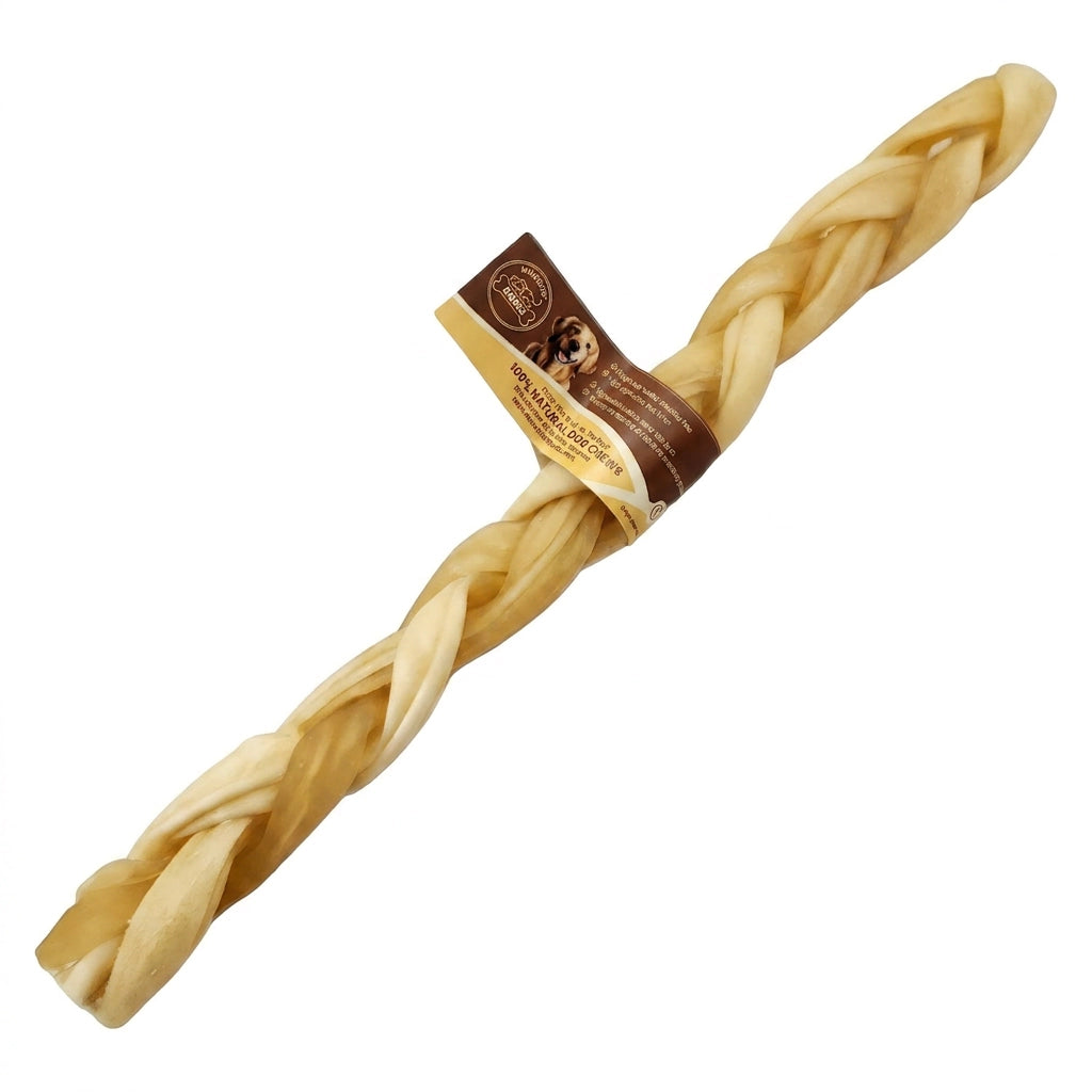 Munchie Bones natural braided beef collagen sticks