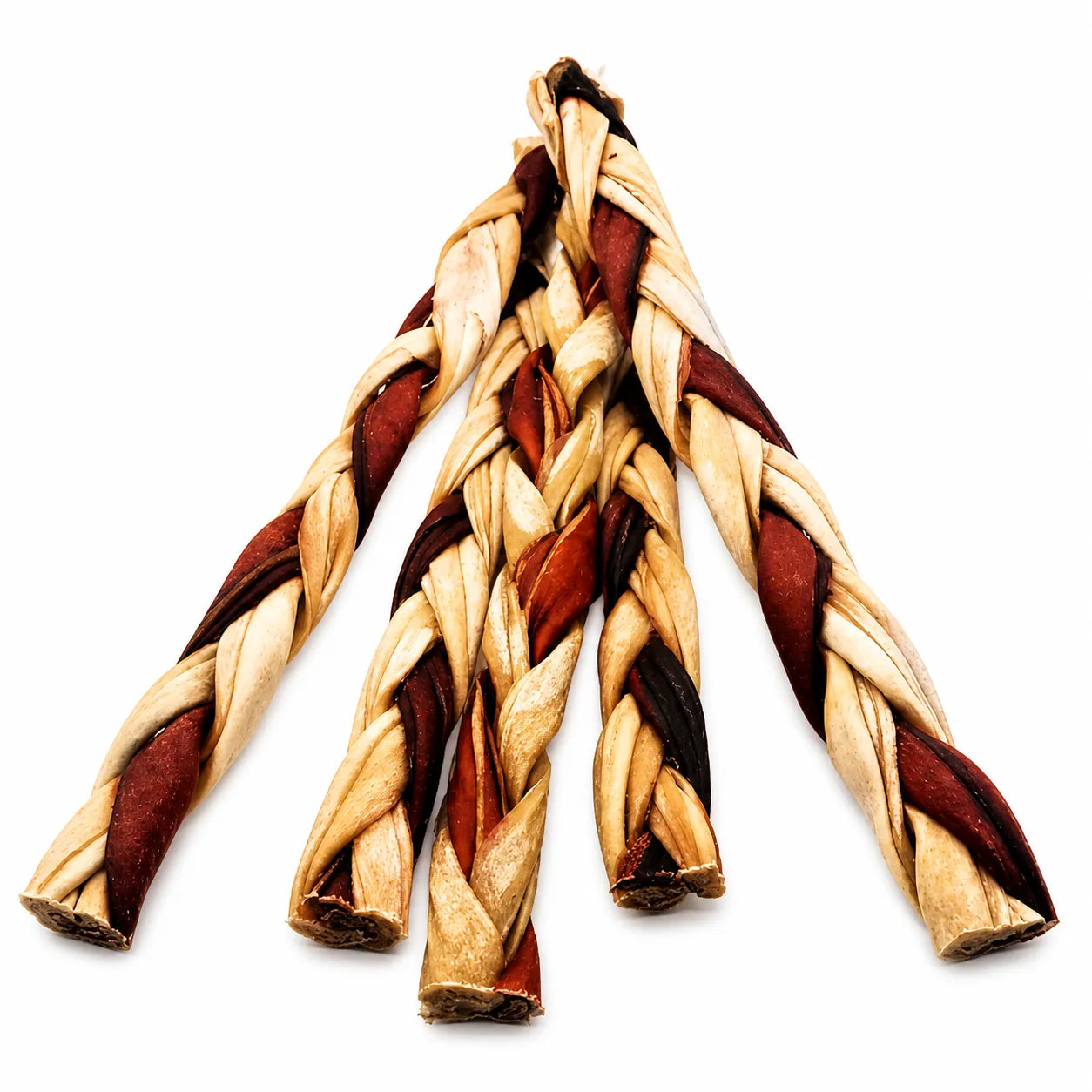 No rawhide Munchie Bones Braided collagen chews for all breed sizes