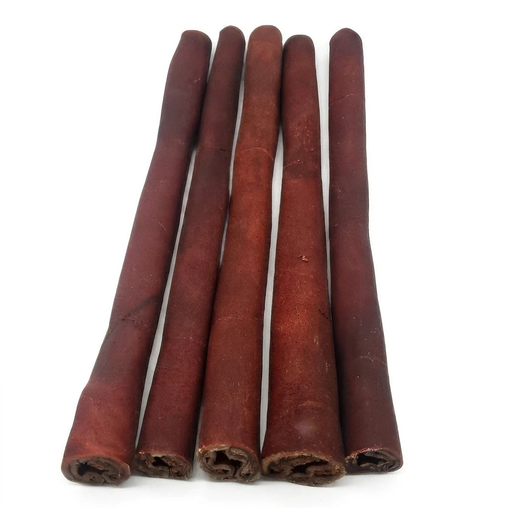 Multiple collagen sticks showing natural texture – rawhide-free dog chews for daily chewing