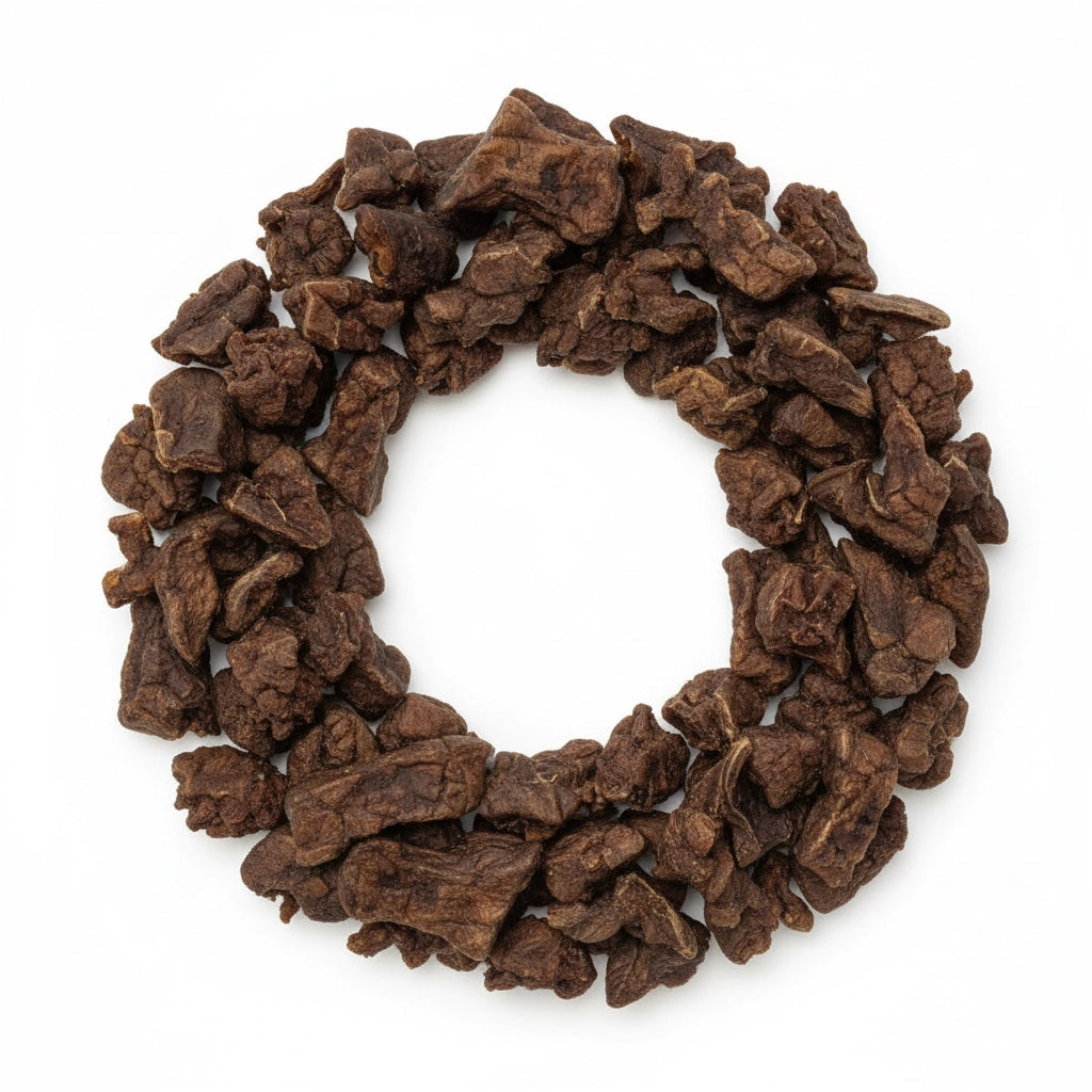 Dehydrated beef lung dog chews - nutrient-dense organ meat treats