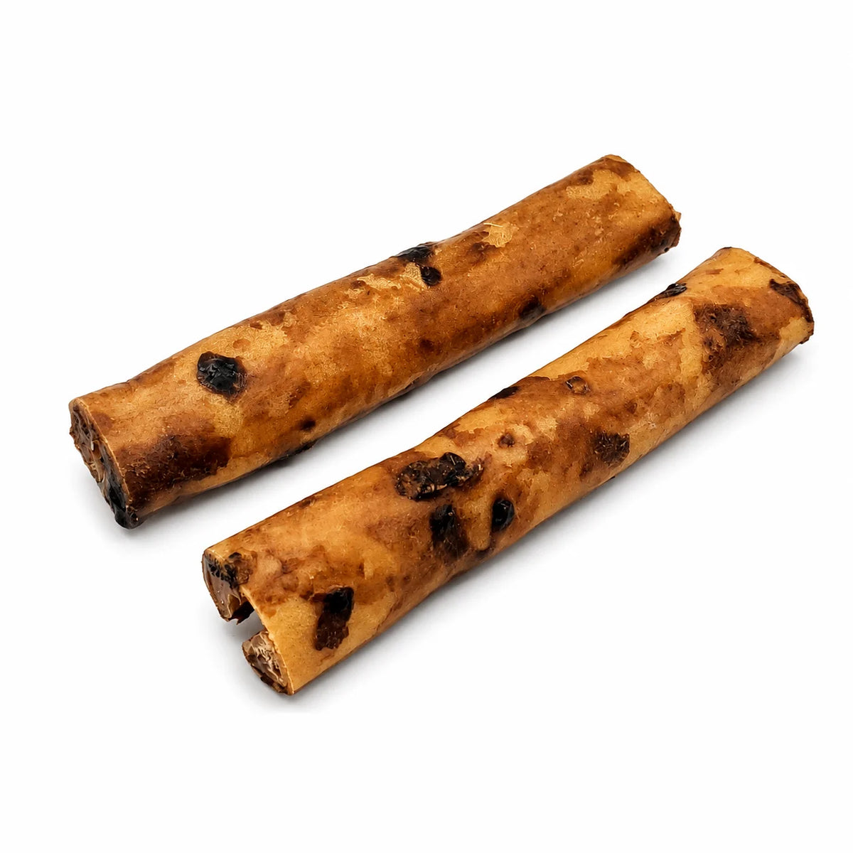 Digestible collagen chew with liver glaze