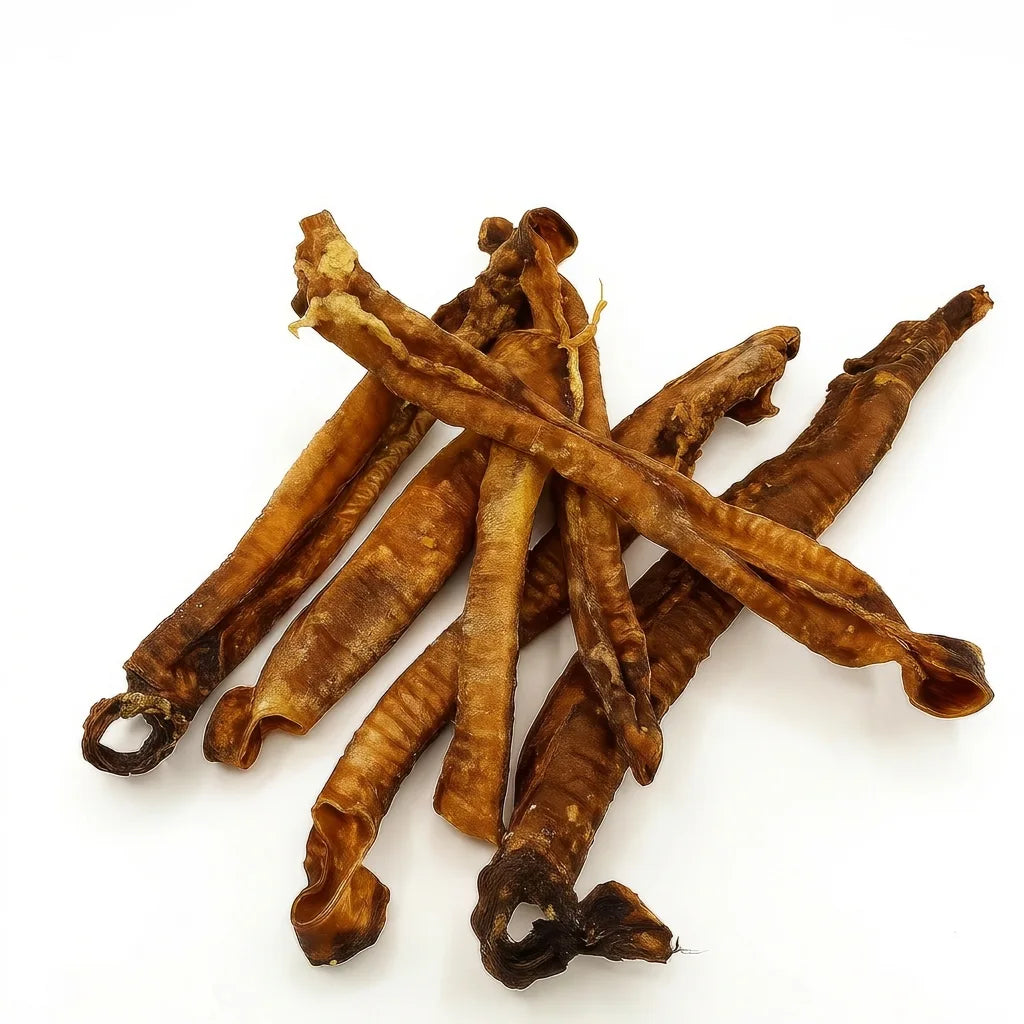 Bundle of lamb trachea dog chews – natural chew treats for dogs