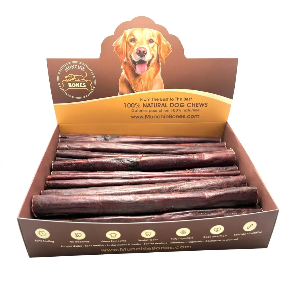 Liver coated collagen braid natural dog treat