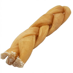 Braided beef collagen stick dog chew by Munchie Bones natural long lasting dog treat