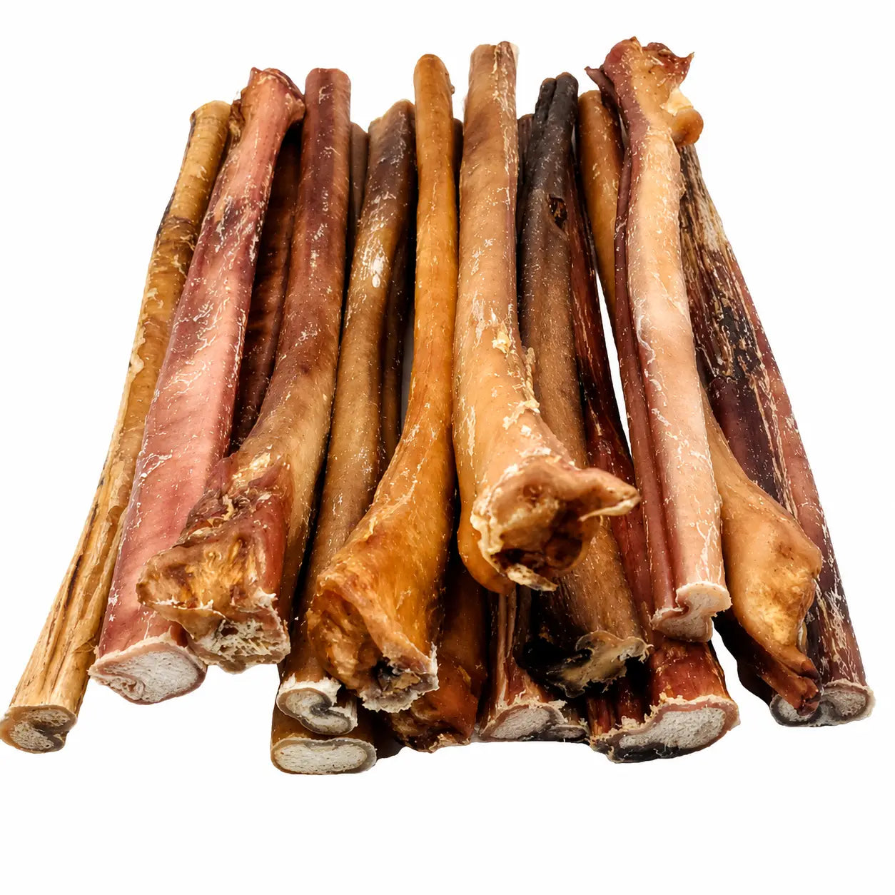 Straight 12 inch bully stick – natural beef dog chew for medium and large dogs