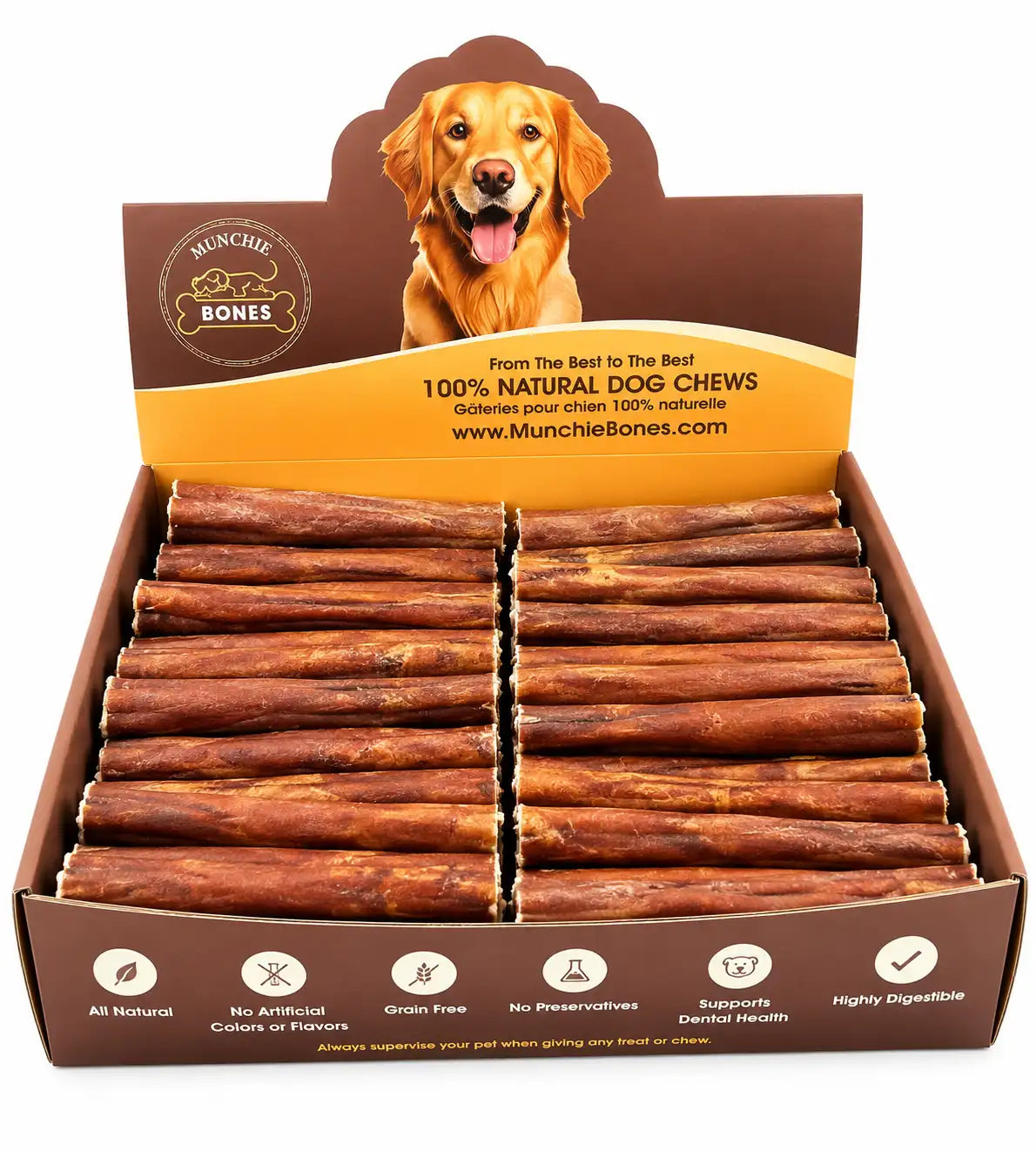 Thick collagen liver chew for dogs